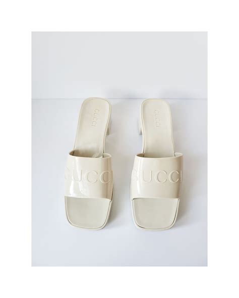 gucci white plastic sandals|gucci sandals original.